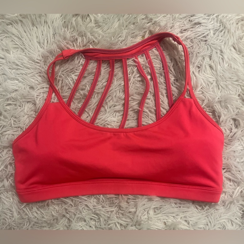 Bally Vibrant Red Strappy Sports Bra